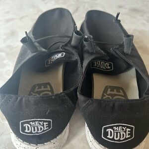 Hey Dude Black Slip-On Shoes